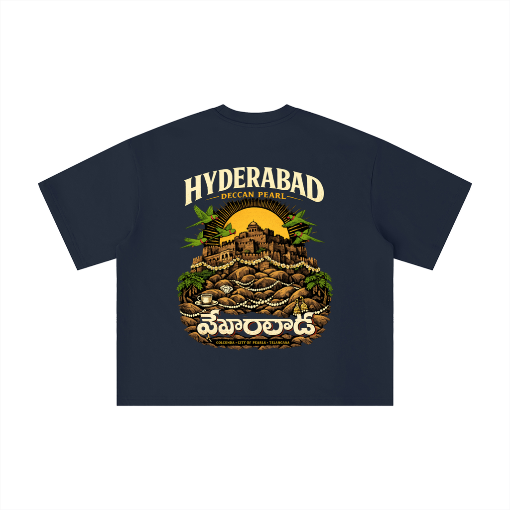 Hyderabad Deccan Pearl Boxy Oversized Tee