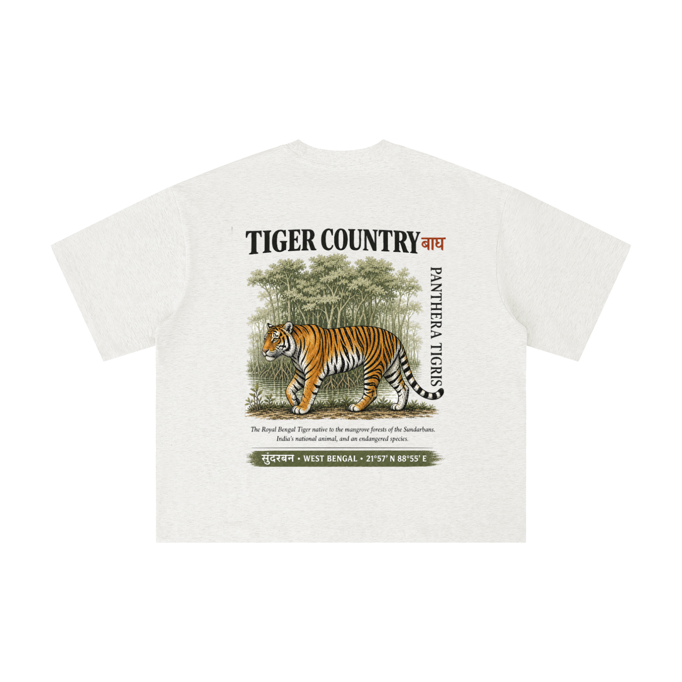 Tiger Country Boxy Oversized Tee