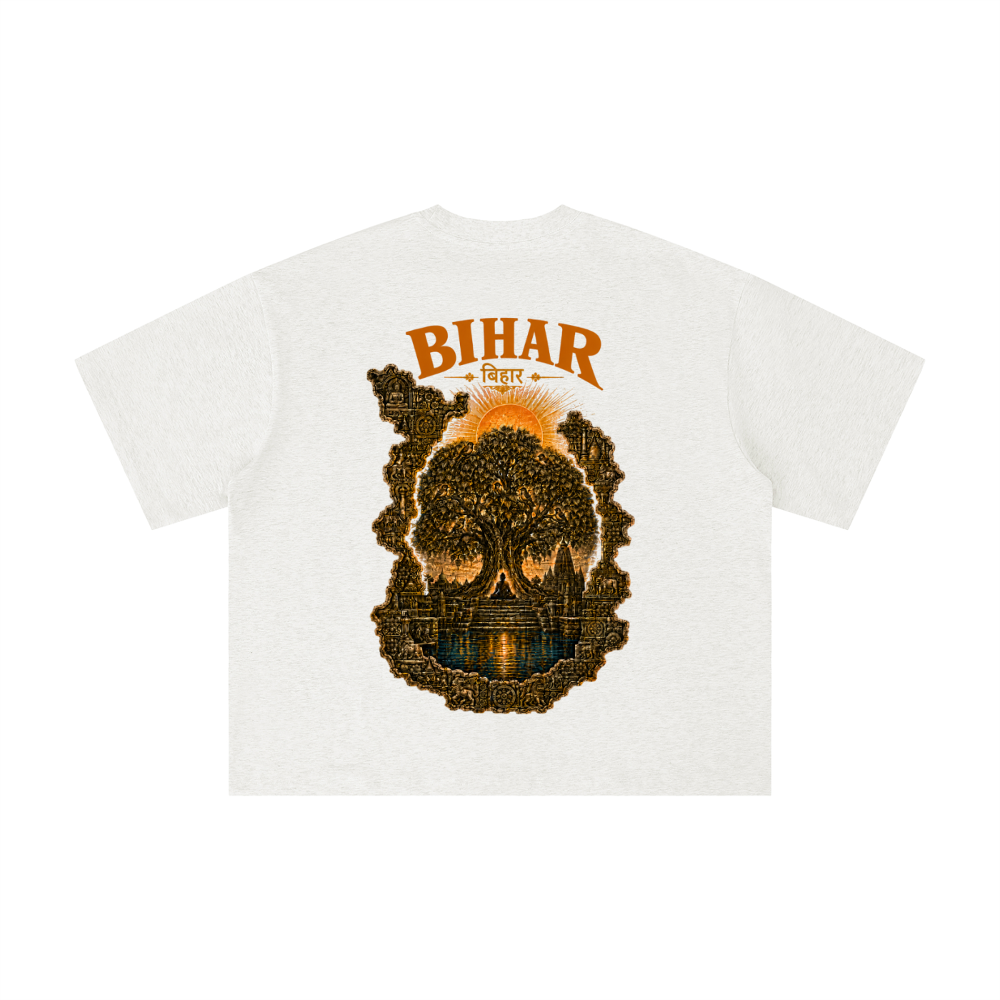 Bihar Heritage Boxy Oversized T-Shirt