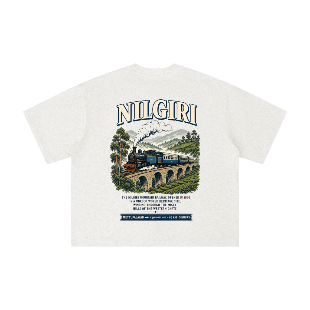 Blue Mountain Line Boxy Oversized Tee
