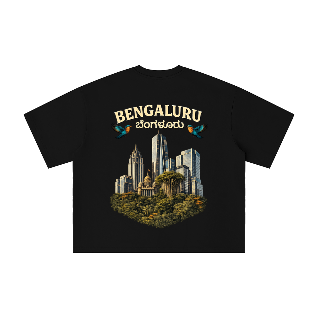 Bengaluru Skyline Boxy Oversized Tee