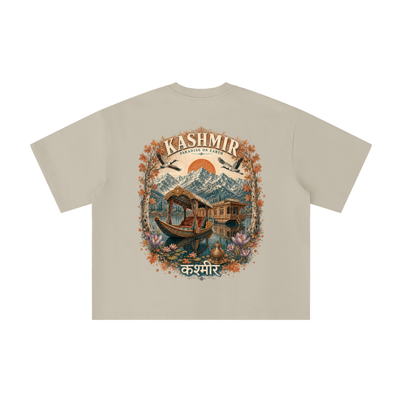 Kashmir Paradise Boxy Oversized Tee