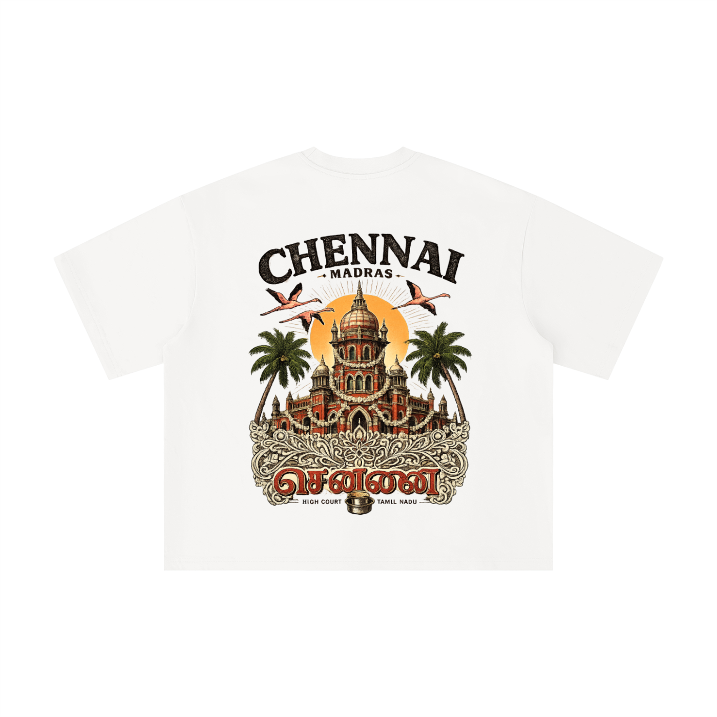 Chennai Singara Boxy Oversized Tee