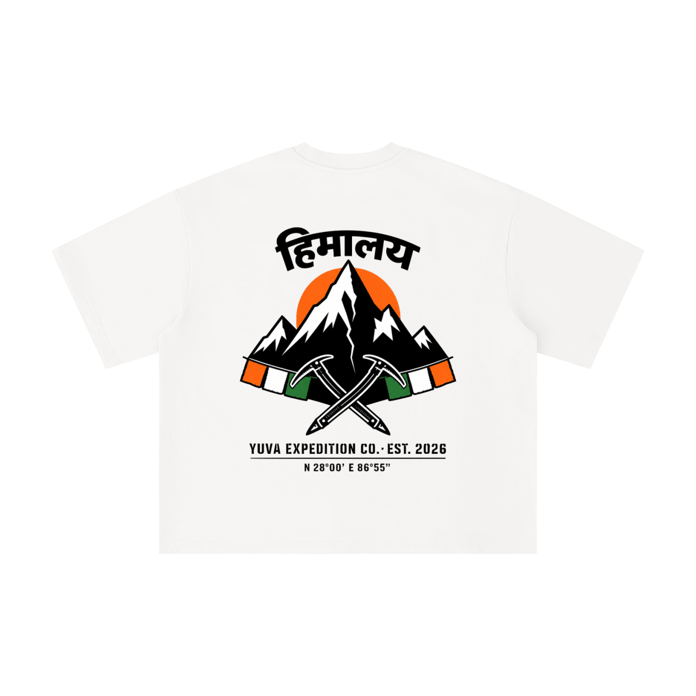 Himalaya Crest - Yuva Expedition Co Boxy Oversized Tee