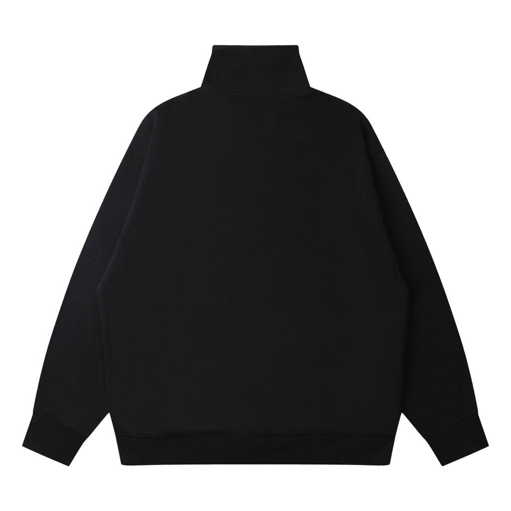 The Badge Quarter-Zip Drop Shoulder Sweatshirt