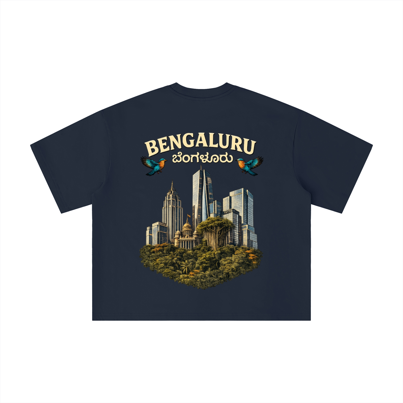 Bengaluru Skyline Boxy Oversized Tee