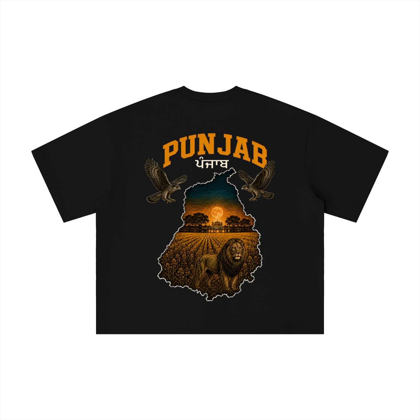 Punjab Sher Boxy Oversized Tee
