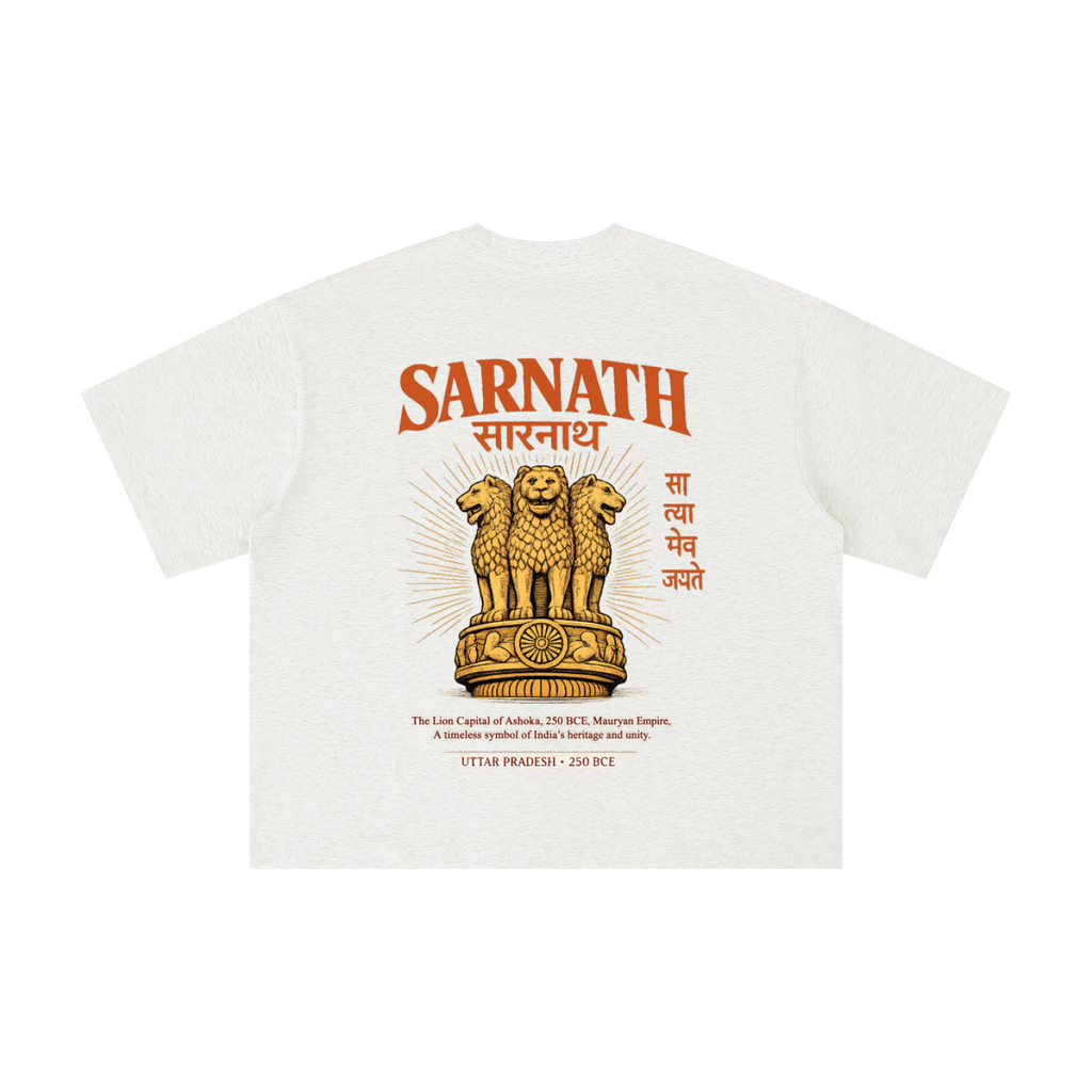 SARNATH: LION CAPITAL Boxy Oversized Tee