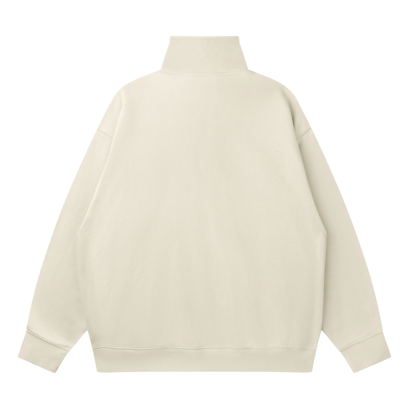 The Badge Quarter-Zip Drop Shoulder Sweatshirt