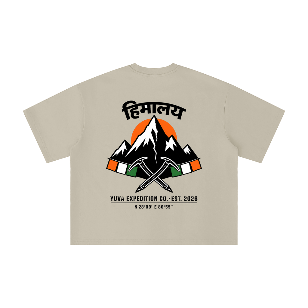 Himalaya Crest - Yuva Expedition Co Boxy Oversized Tee