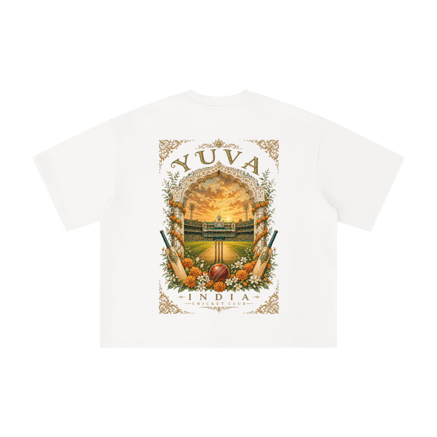 Yuva India Cricket Club Boxy Oversized T-shirt