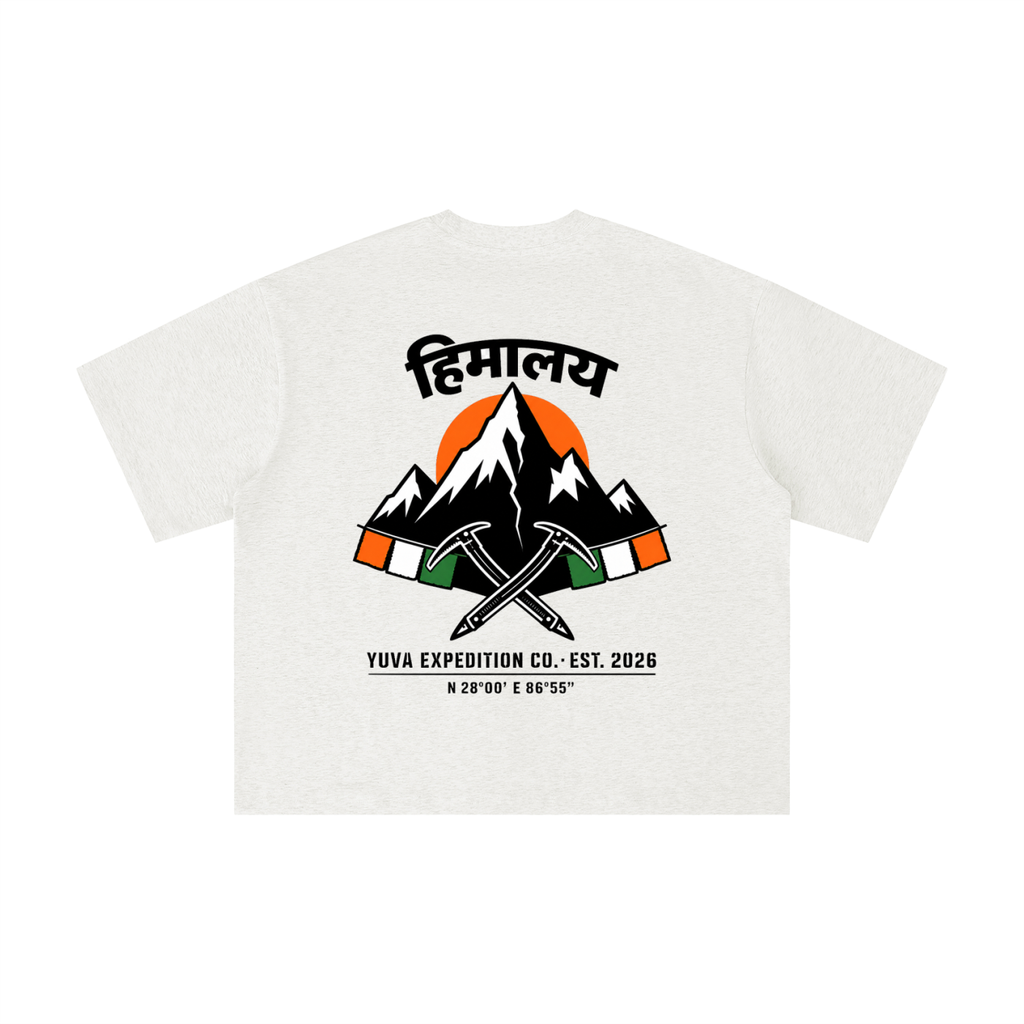 Himalaya Crest - Yuva Expedition Co Boxy Oversized Tee