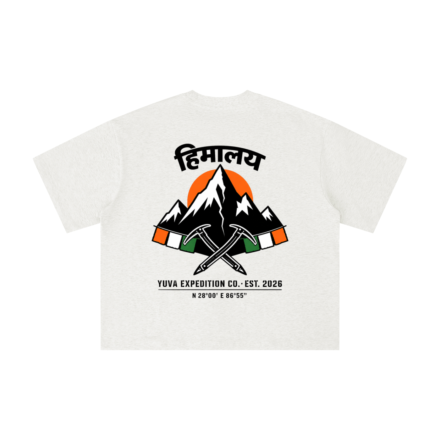 Himalaya Crest - Yuva Expedition Co Boxy Oversized Tee