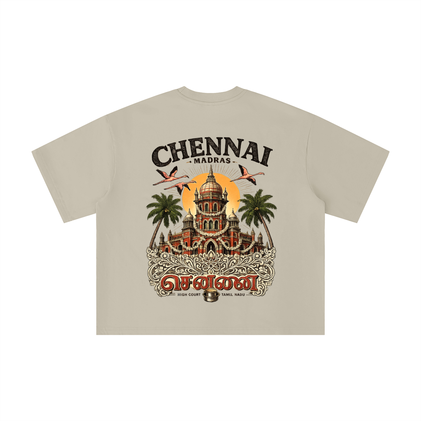 Chennai Singara Boxy Oversized Tee