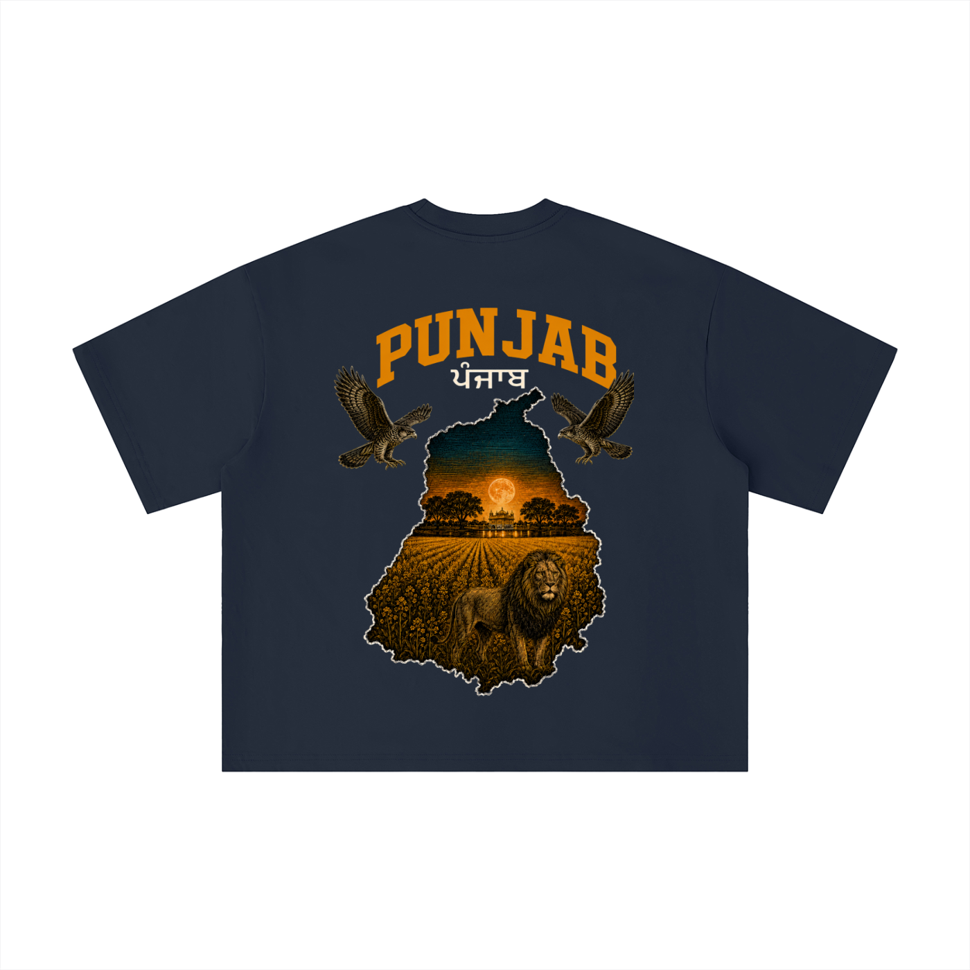 Punjab Sher Boxy Oversized Tee