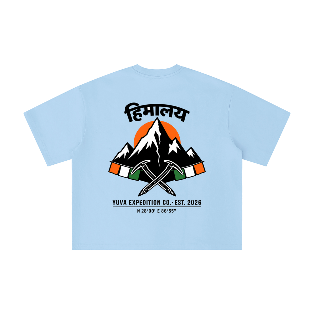 Himalaya Crest - Yuva Expedition Co Boxy Oversized Tee