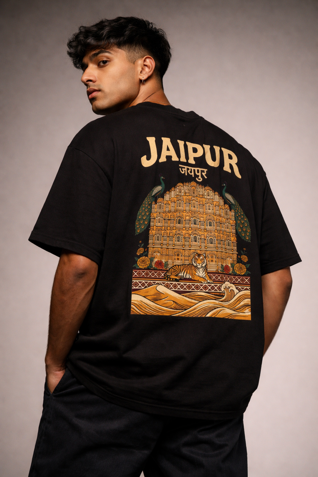 Jaipur Gulabi Oversized Tee