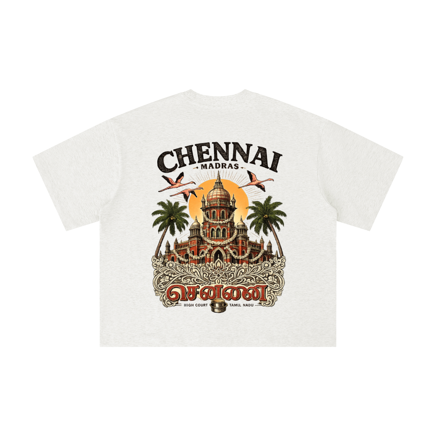 Chennai Singara Boxy Oversized Tee