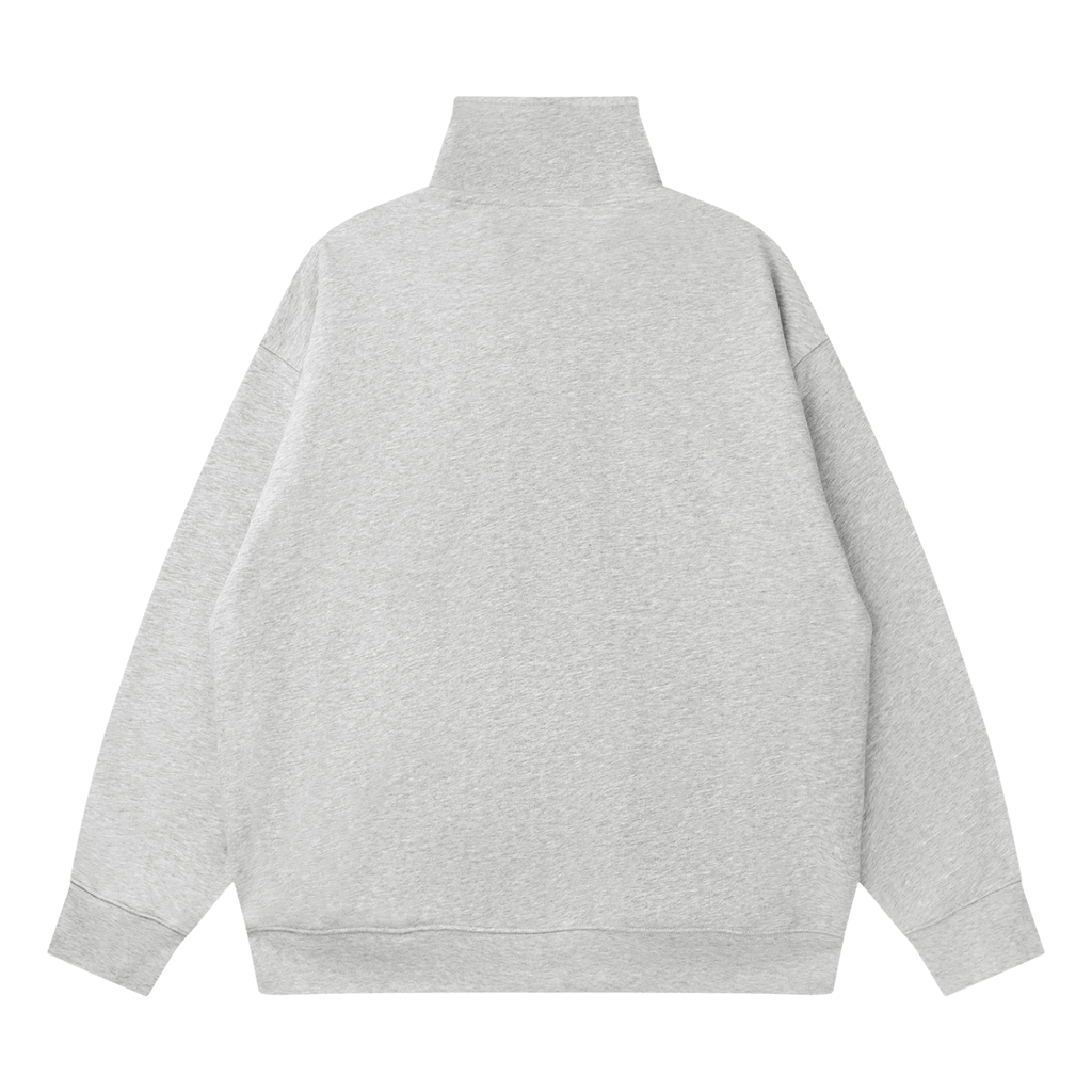 The Badge Quarter-Zip Drop Shoulder Sweatshirt