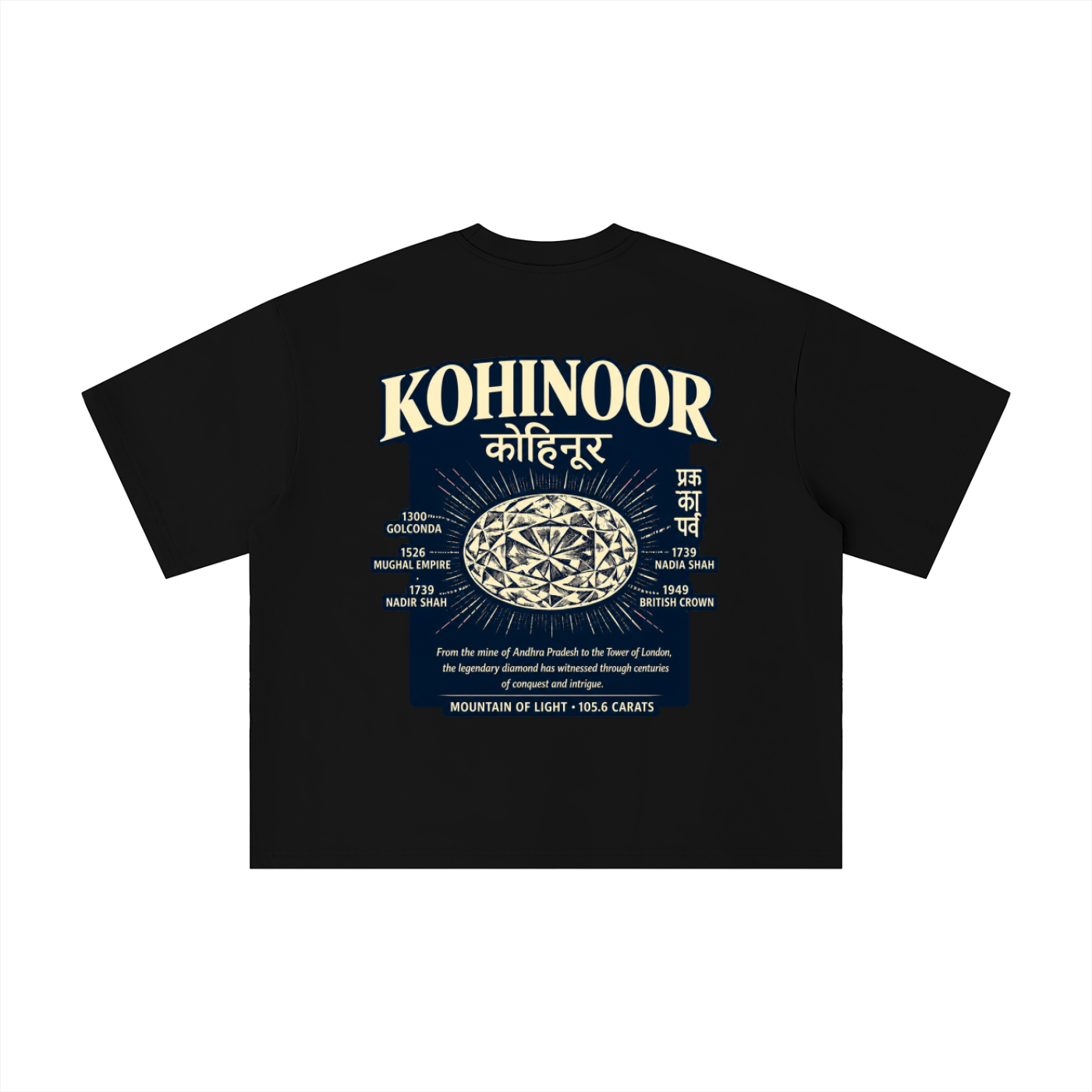 KOHINOOR - Mountain of Light Boxy Oversized Tee