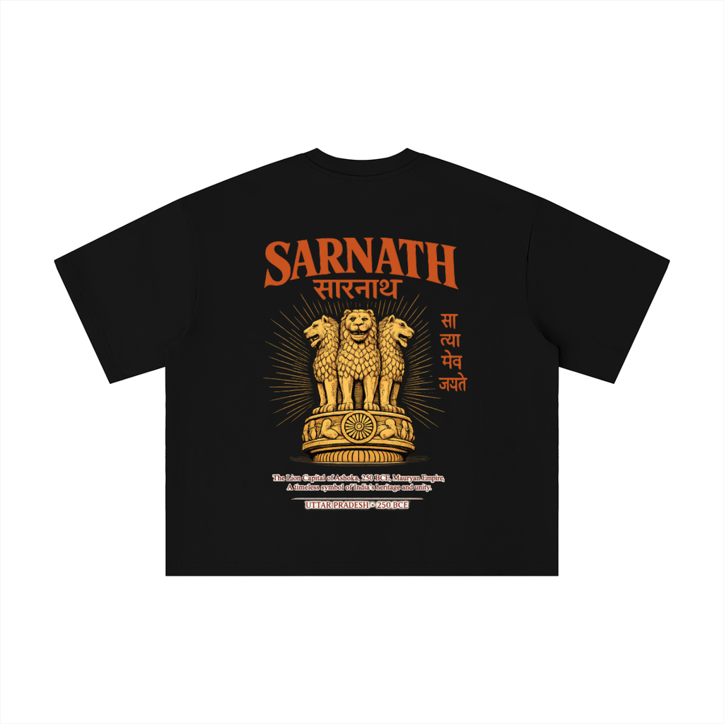 SARNATH: LION CAPITAL Boxy Oversized Tee