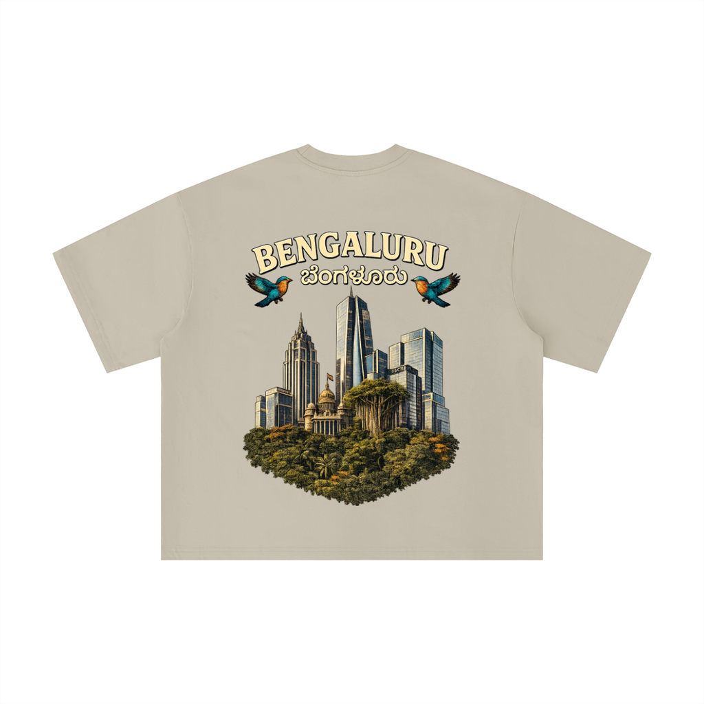 Bengaluru Skyline Boxy Oversized Tee