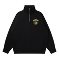 The Badge Quarter-Zip Drop Shoulder Sweatshirt