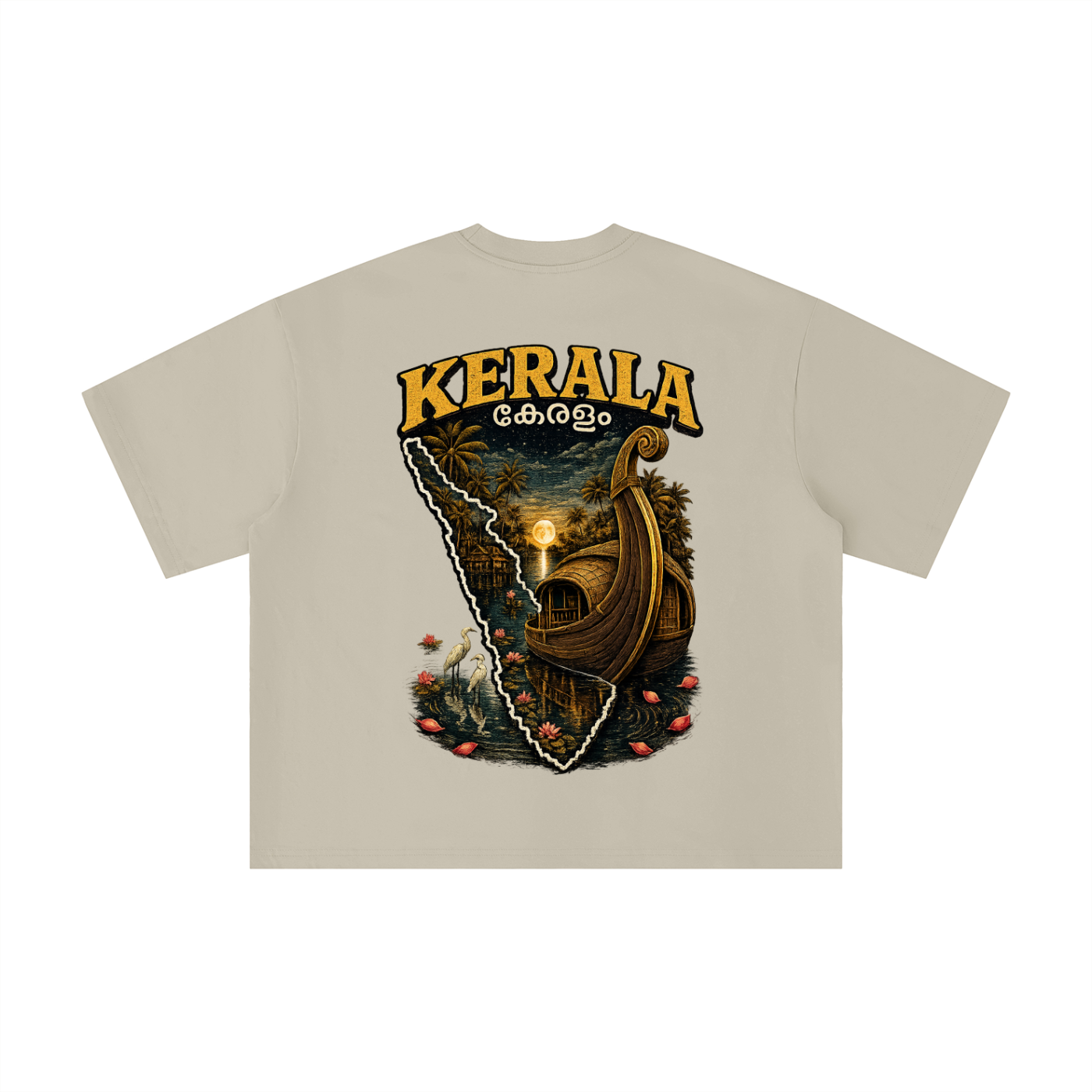 Kerala Backwaters Boxy Oversized Tee