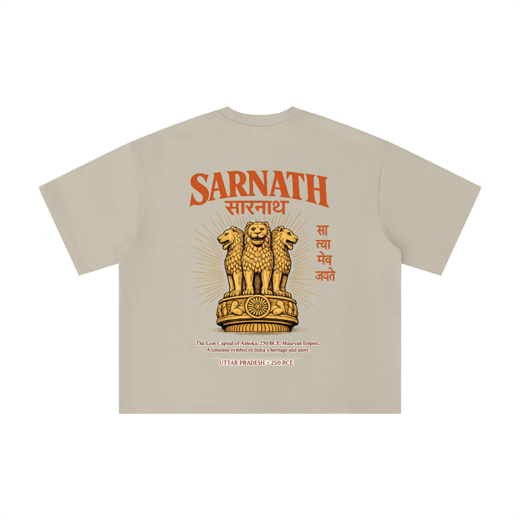 SARNATH: LION CAPITAL Boxy Oversized Tee
