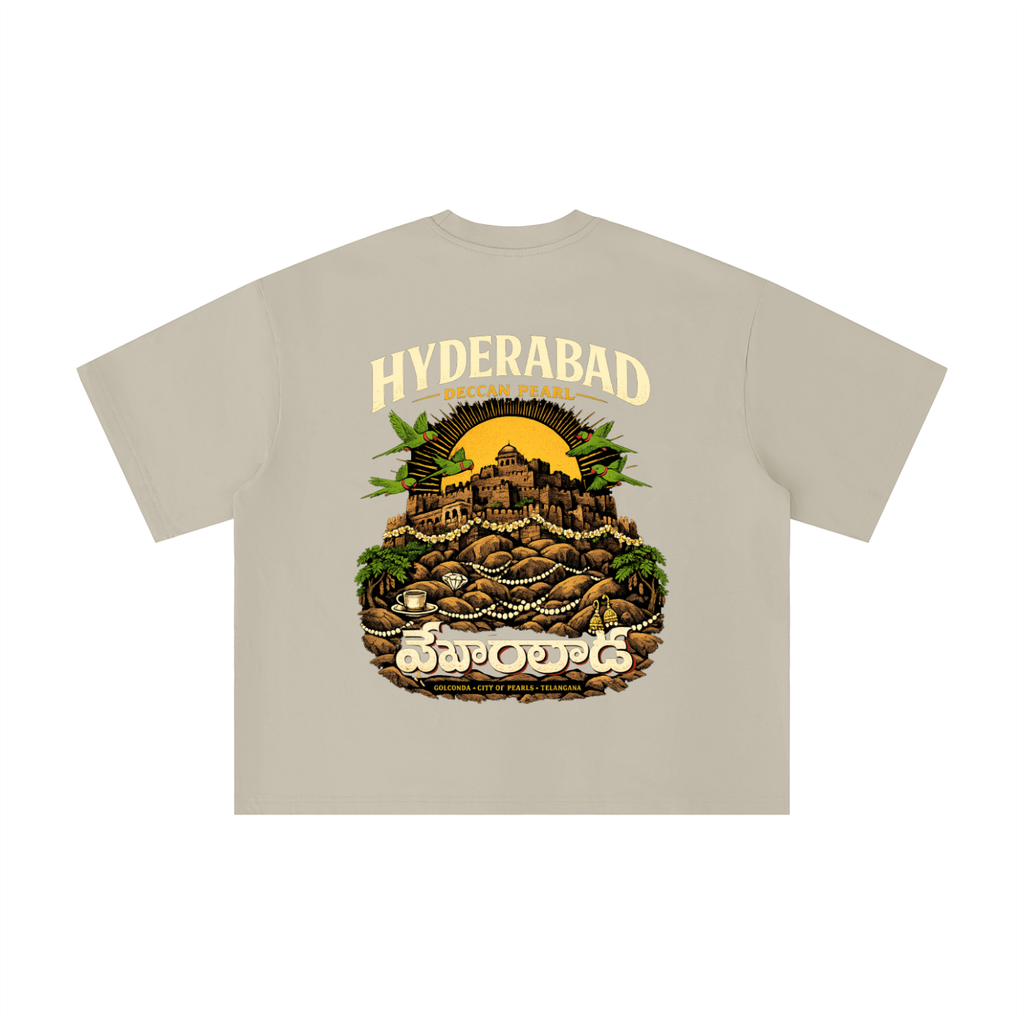 Hyderabad Deccan Pearl Boxy Oversized Tee