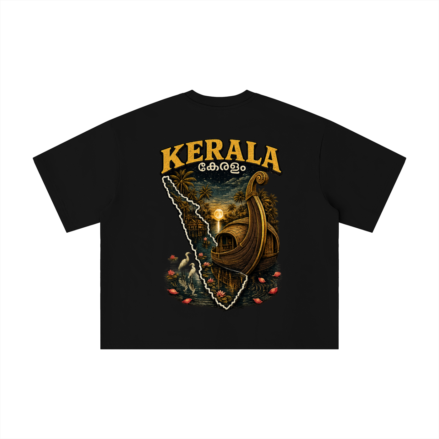 Kerala Backwaters Boxy Oversized Tee