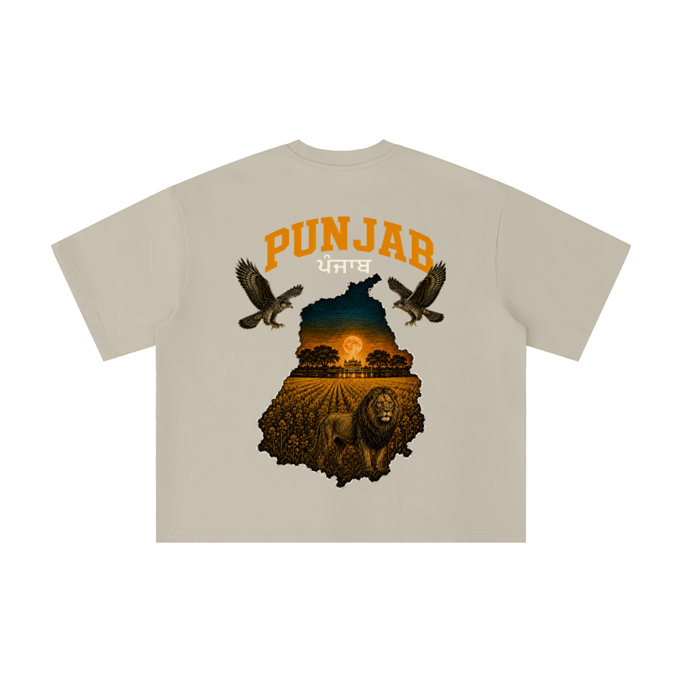 Punjab Sher Boxy Oversized Tee